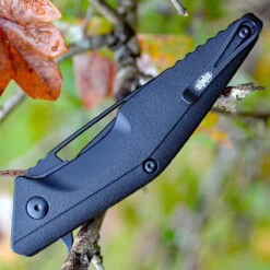 Brous Blades Division Linerlock - Blk Polymer (4.5" Blk D2) BRBM005B -The Knife Shop 005b.4 45315.1679669749