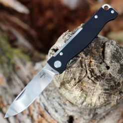 Boker Plus Atlas Black Slip Joint - Blk Stainless (2.6" 12C27 Satin) 01BO851