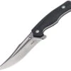 Boker Plus 02BO771 Masada, 4.6" Stonewash D2 Plain Blade, Black G-10 Handle