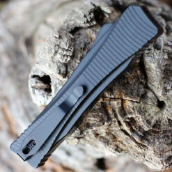 Boker Plus MINI Eagle 2.0 OTF Automatic Blk Alum (2.8" D2 Satin Recurve) 06BO246 -The Knife Shop 06EX246.3 74218.1645558515