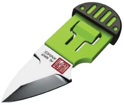 Al Mar Stinger Keychain 1001BKG, 1.3" D2 Plain Blade, PP + TPR Handle