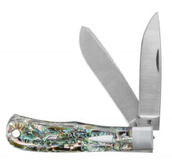 Case 2019 Tony Bose Bullnose Trapper, 4.5" 154CM SS Blade, Smooth Abalone Handle