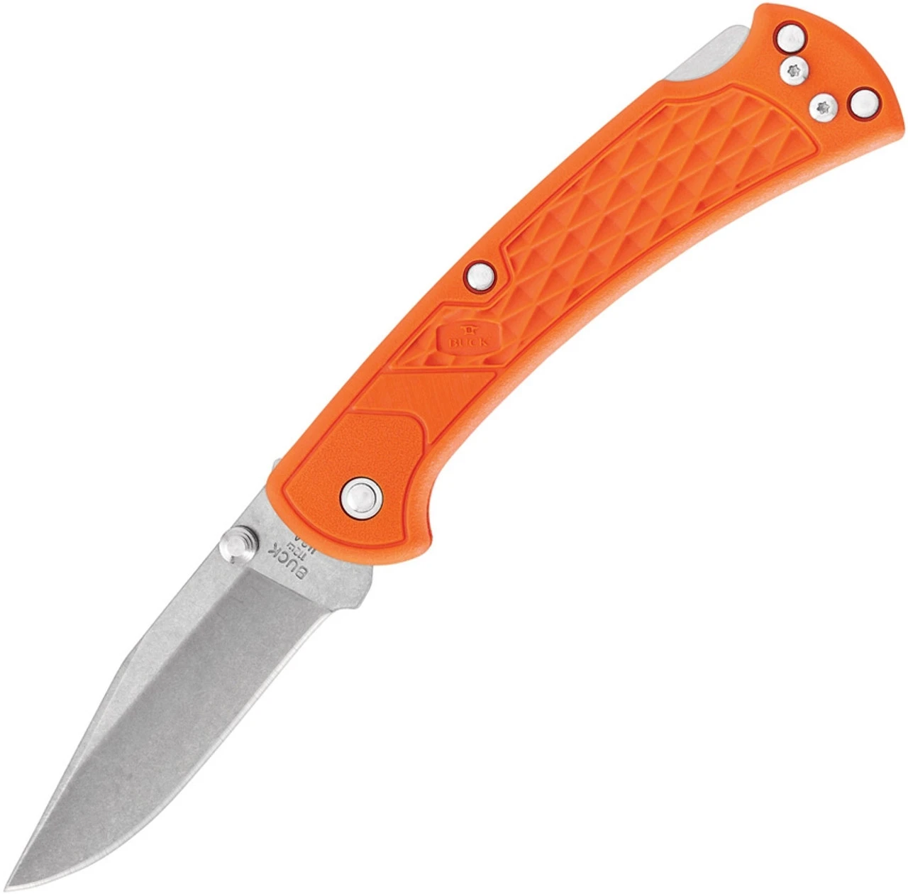 Buck Knives Buck 112 Slim Ranger Select Lock Back, 3" 420HC Plain Blade, Blaze Orange Nylon Handle 1 Buck Knives Buck 112 Slim Ranger Select Lock Back, 3" 420HC Plain Blade, Blaze Orange Nylon Handle