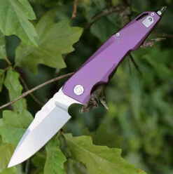 Artisan Predator ATZ1706GRE, 3.74" S35VN, Purple TC4 Titanium Handle