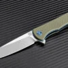 Artisan ATZ1707PGN Shark, 3.94" D2 Steel Plain Blade, Green G-10 Handle