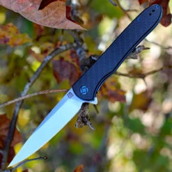 Artisan ATZ1707PCF Shark, 3.94" S35VN Plain Blade, Carbon Fiber G-10 Handle