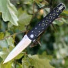 Artisan ATZ1807GCFM Virginia, 3.94" M390 Plain Blade, Carbon Fiber Handle