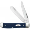 Case Mini Trapper 23613 Smooth Navy Blue Synthetic Handle (4207 SS)