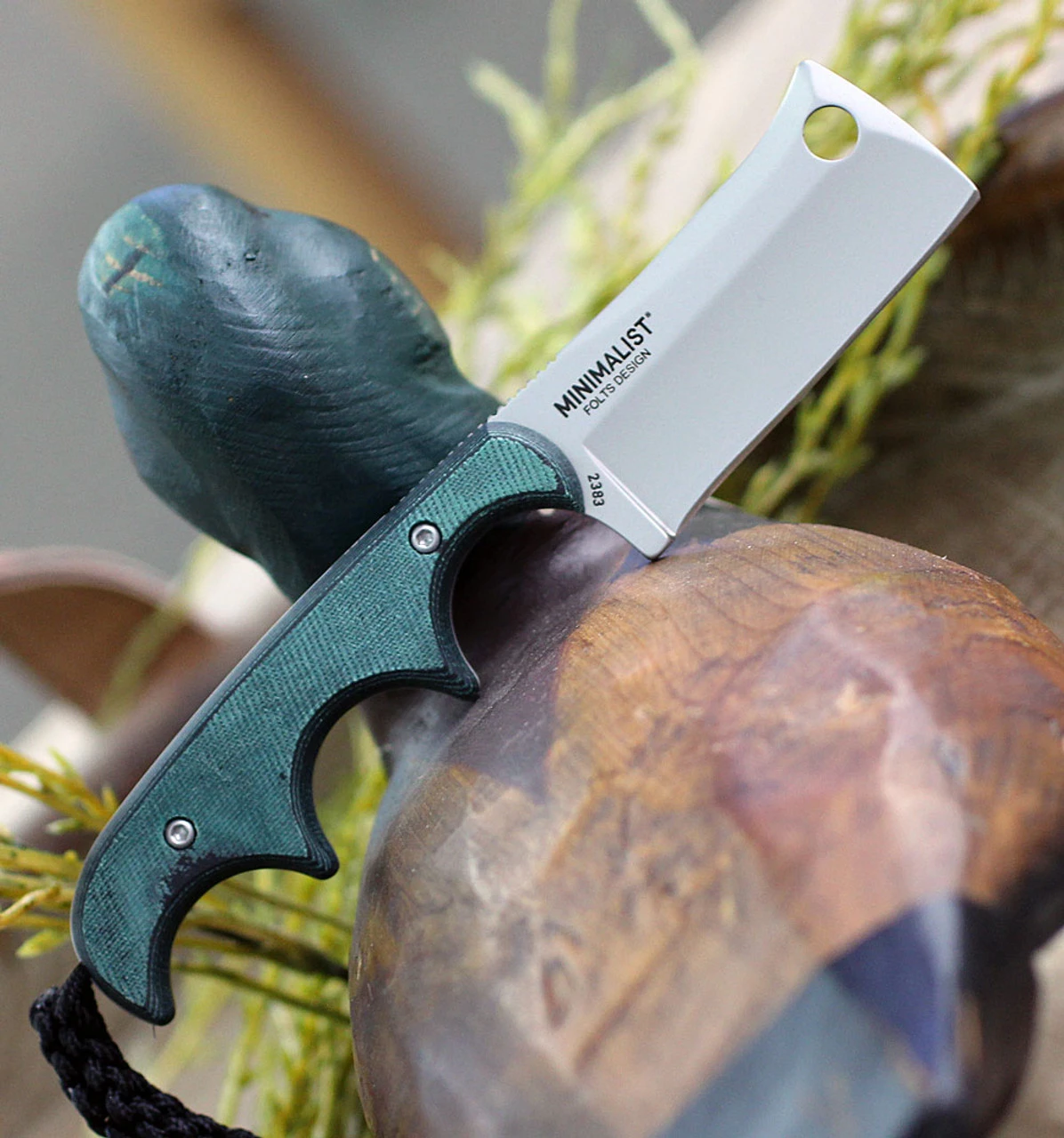 CRKT Minimalist Cleaver, 2.131" 5Cr15MoV Bead Blast Blade, Polised Rasin Infused Fiber Handle 2 CRKT Minimalist Cleaver, 2.131" 5Cr15MoV Bead Blast Blade, Polised Rasin Infused Fiber Handle - Image 2