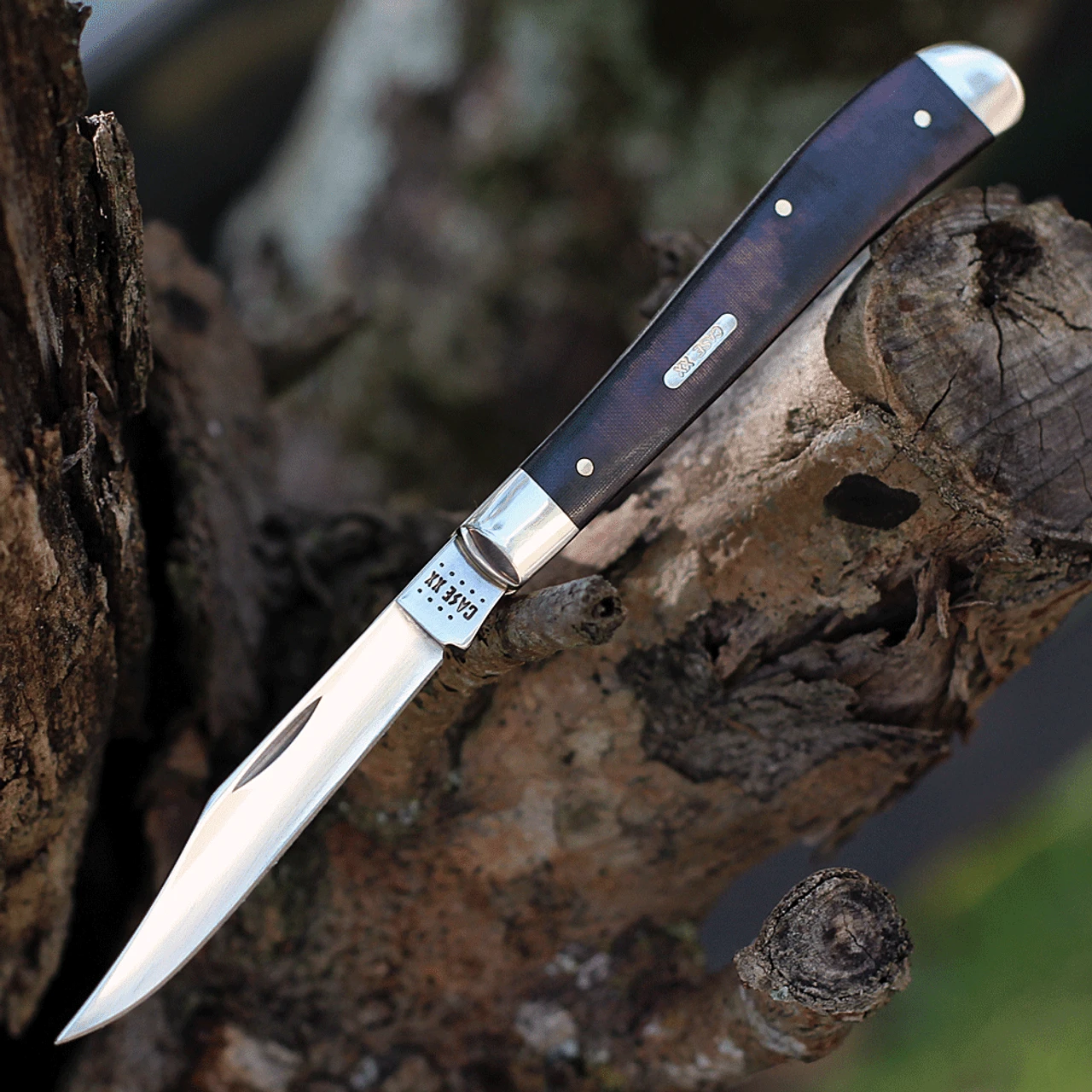 Case Slimeline Trapper 27857 Black & Red Micarta Handle (101048 SS) 1 Case Slimeline Trapper 27857 Black & Red Micarta Handle (101048 SS)