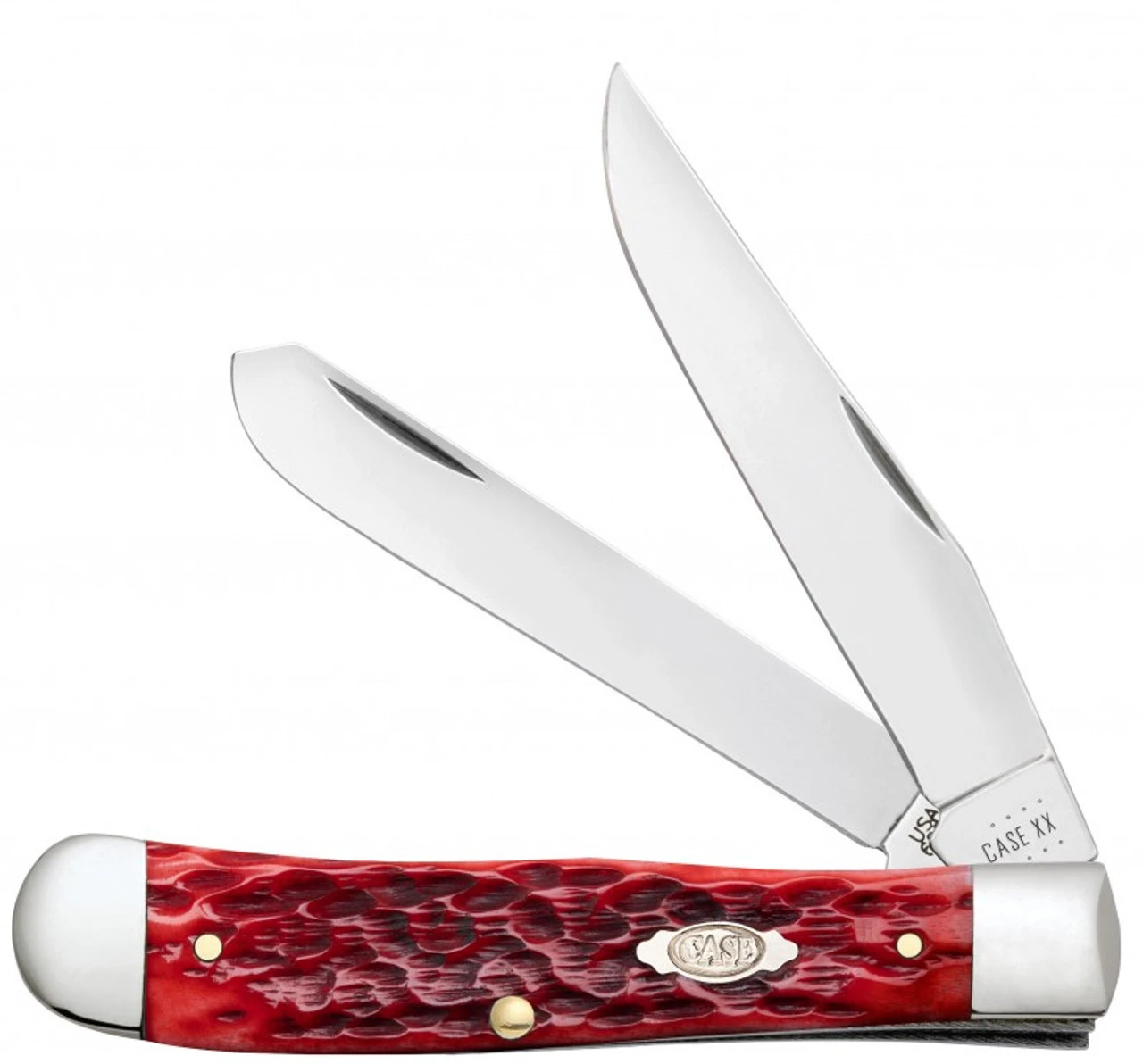 Case Trapper 31950 Dark Red Bone Handle CV (6254 CV) 1 Case Trapper 31950 Dark Red Bone Handle CV (6254 CV)