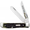 Case Mini Trapper 38194 Pocket Worn® 25th Anniversary Olive Green Bone Handle (6207 SS)