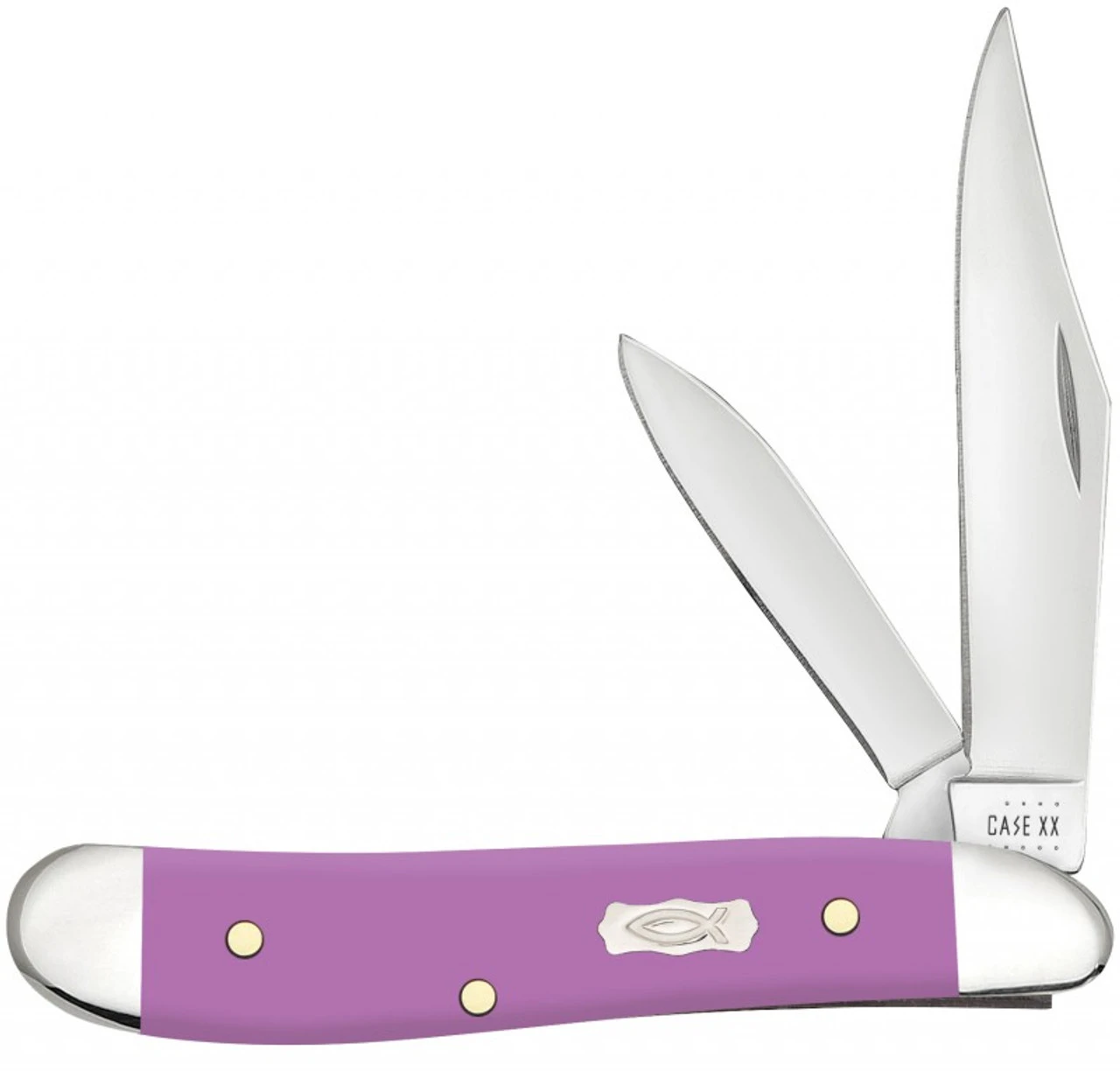 Case Peanut 39166 Lilac Synthetic Ichthus Handle (4220 SS) 1 Case Peanut 39166 Lilac Synthetic Ichthus Handle (4220 SS)