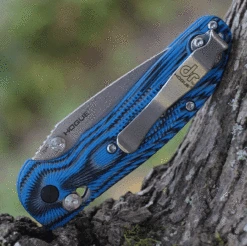 Doug Ritter Mini-RSK® MK1-G2 Knifeworks Exclusive - G-Mascus® Blue G-10/Stonewashed -The Knife Shop 54123.4 87429.1631199090
