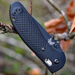 Benchmade Griptilian 551BK-S30V, 3.45" S30V Drop Point Plain Black Blade, Black Noryl GTX Handle 6 Benchmade Griptilian 551BK-S30V, 3.45" S30V Drop Point Plain Black Blade, Black Noryl GTX Handle -The Knife Shop 551bk s30v 11361.1566586134