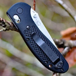 Benchmade Griptilian 551S-S30V, 3.45" S30V Drop Point Serrated Blade, Black Noryl GTX Handle DISCONTINUED -The Knife Shop 551s.2 58309.1566586175