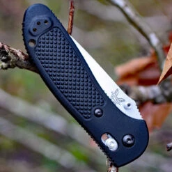 Benchmade Griptilian 551S-S30V, 3.45" S30V Drop Point Serrated Blade, Black Noryl GTX Handle DISCONTINUED -The Knife Shop 551s 78389.1566586174