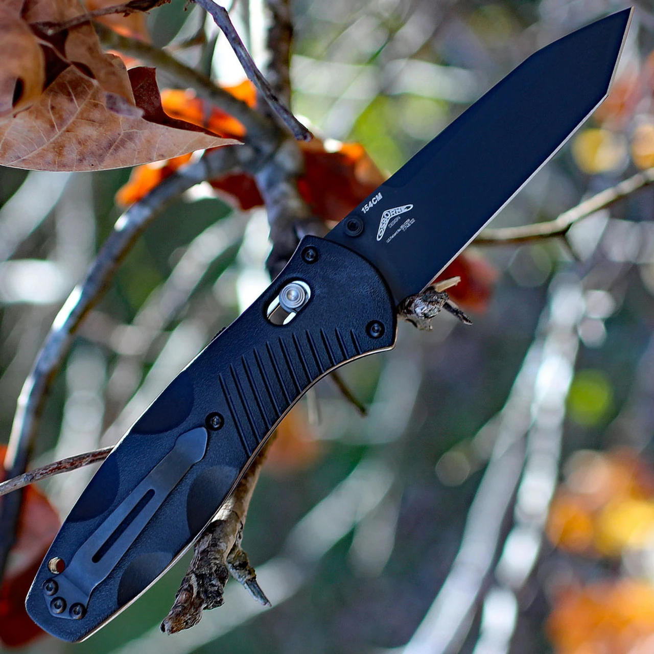 Benchmade Barrage 583BK, 3.6 In. 154CM Stainless Blade, Assisted Opening, Black Plain Edge 2 Benchmade Barrage 583BK, 3.6 In. 154CM Stainless Blade, Assisted Opening, Black Plain Edge - Image 2
