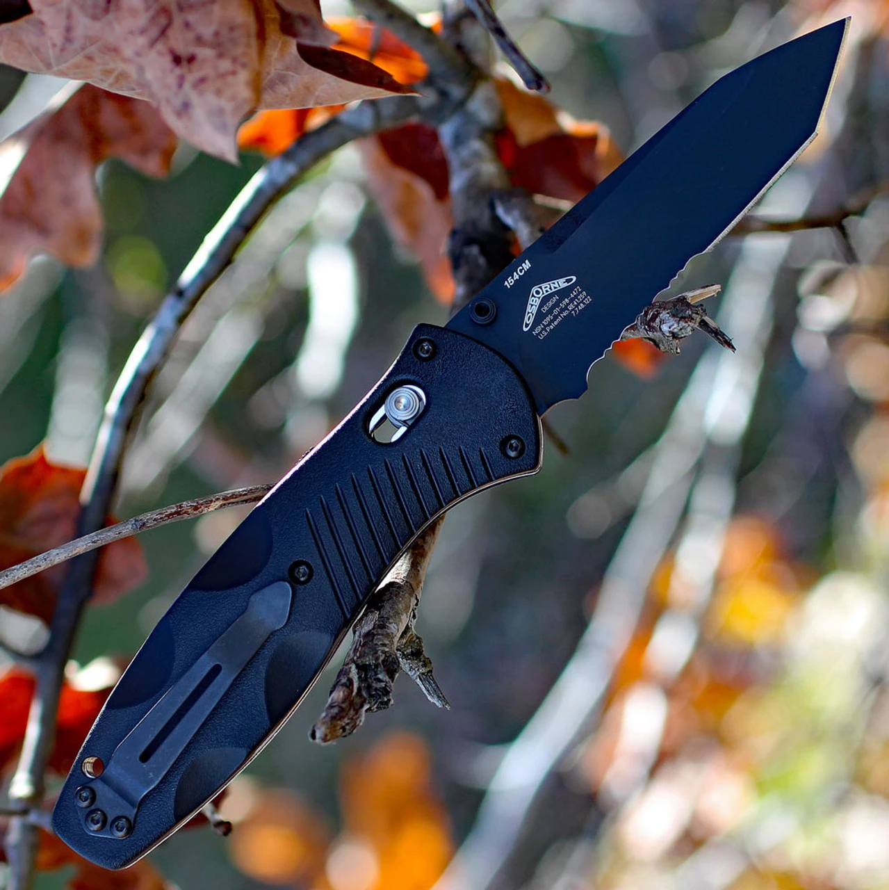 Benchmade Barrage 583SBK, 3.6 In. 154CM Stainless Blade, Assisted Opening, Black Combo Edge 2 Benchmade Barrage 583SBK, 3.6 In. 154CM Stainless Blade, Assisted Opening, Black Combo Edge - Image 2