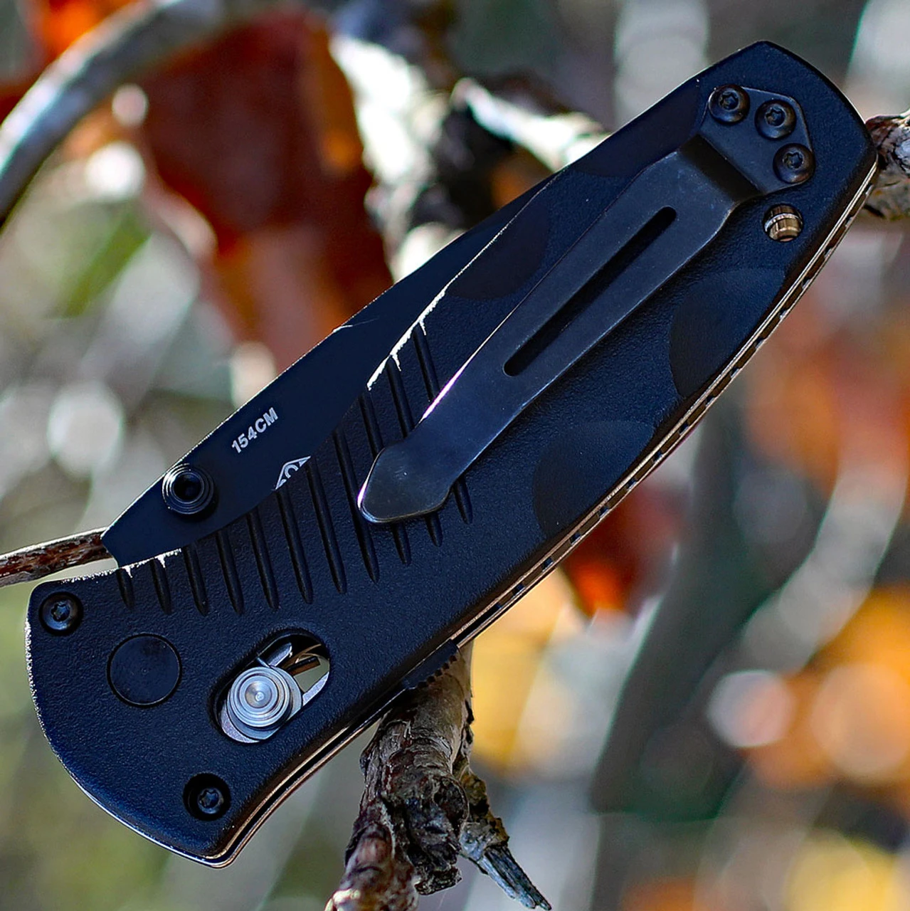 Benchmade Barrage 583SBK, 3.6 In. 154CM Stainless Blade, Assisted Opening, Black Combo Edge 4 Benchmade Barrage 583SBK, 3.6 In. 154CM Stainless Blade, Assisted Opening, Black Combo Edge - Image 4