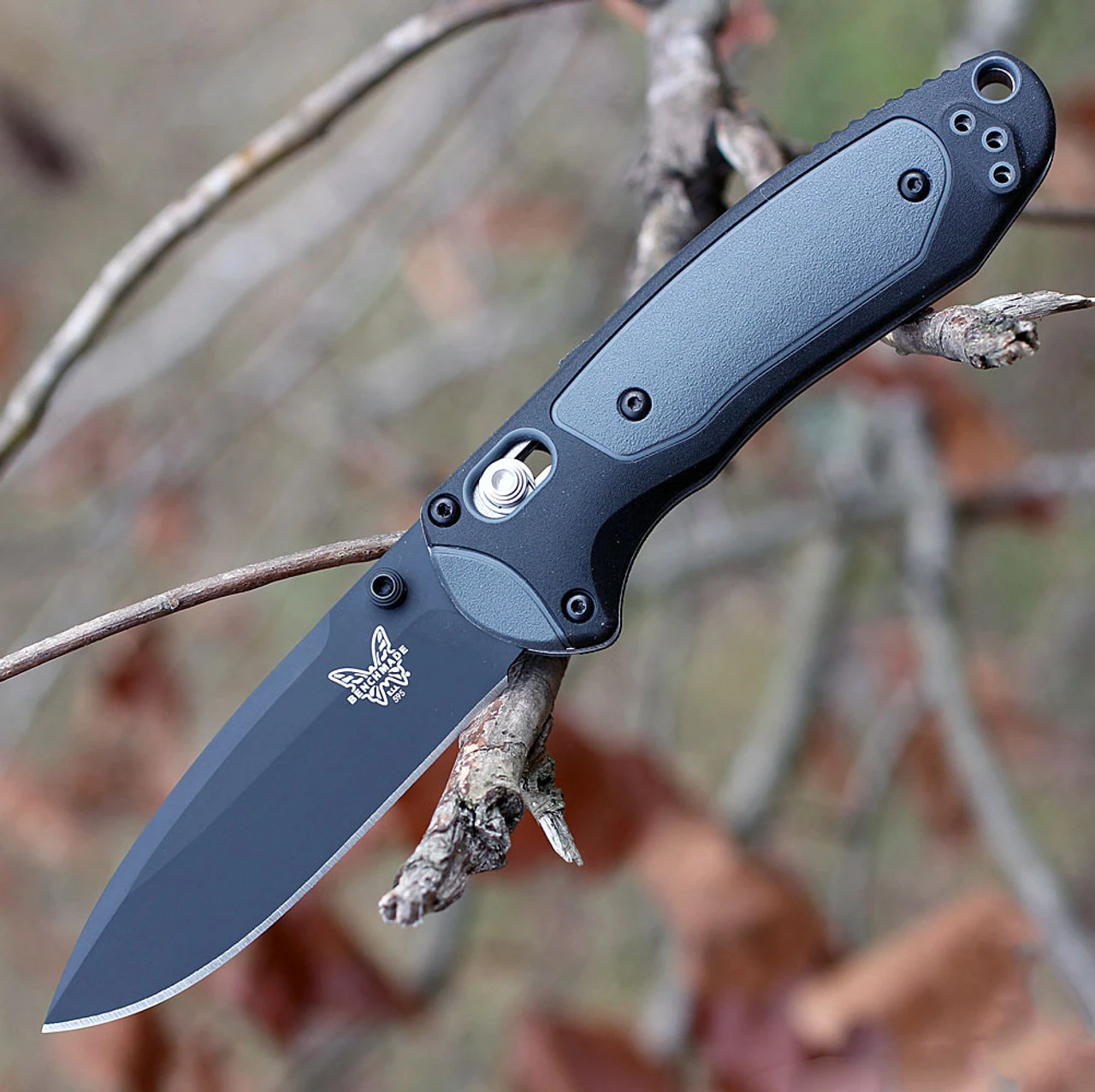 Benchmade Mini Boost A/O - Blk/Gry Grivory (3.1" CPM-S30V) 595BK 1 Benchmade Mini Boost A/O - Blk/Gry Grivory (3.1" CPM-S30V) 595BK