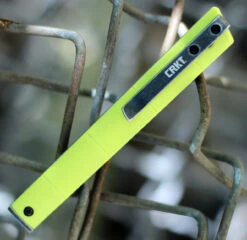 CRKT 7096YGK CEO BAMBOO Linerlock, 3.11" 8Cr13MoV Stonewashed Plain Blade, GRN Handle -The Knife Shop 7096YGK.2 94755.1597765975