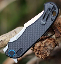 CRKT 7920 P.S.D. Assisted Opening, 3.63" 1.4116 Steel Satin Plain Blade, Black G10 W/ Carbon Fiber Overlay Handle -The Knife Shop 7920.4 08508.1612473706