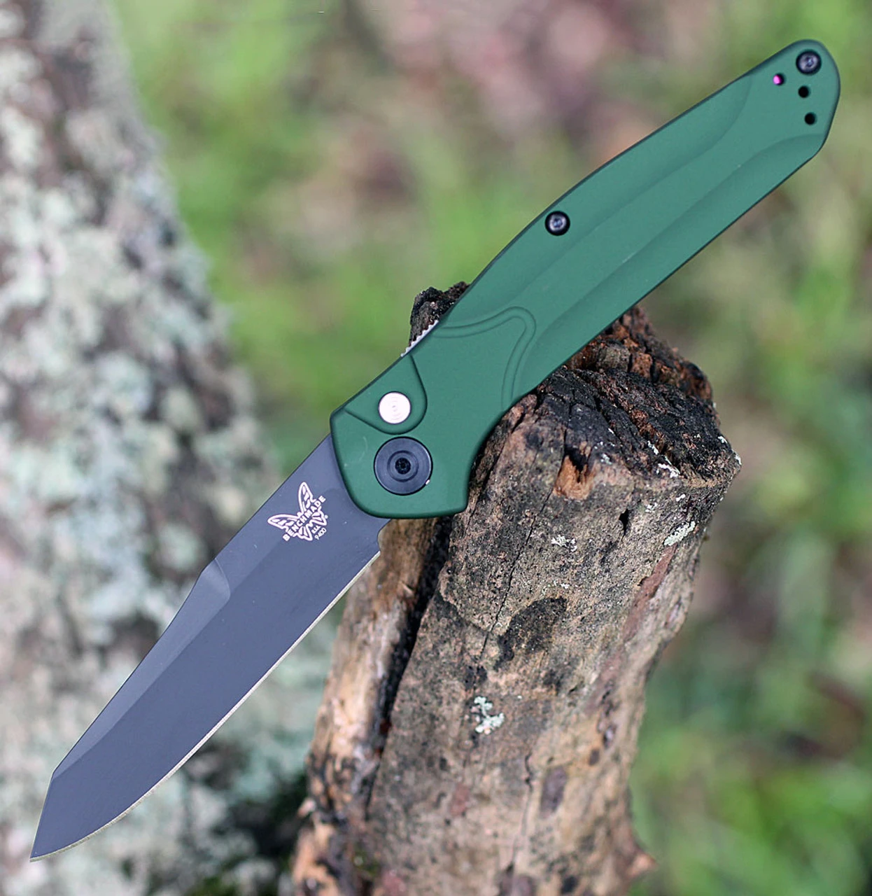 Benchmade Auto Osborne- Grn Alum (3.40" CPM-S30V) 9400BK 1 Benchmade Auto Osborne- Grn Alum (3.40" CPM-S30V) 9400BK