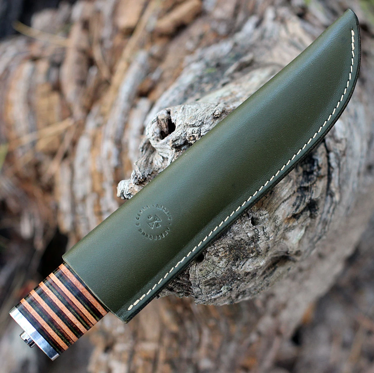 Andersson & Copra Scandinavian Sportsman Model 1 - Stacked Leather (3.54" AEB-L) 4 Andersson & Copra Scandinavian Sportsman Model 1 - Stacked Leather (3.54" AEB-L) - Image 4