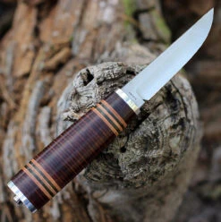 Andersson & Copra Scandinavian Sportsman Model 3 - Stacked Leather (3.54" AEB-L) -The Knife Shop ACSS3ST 83647.1666639445