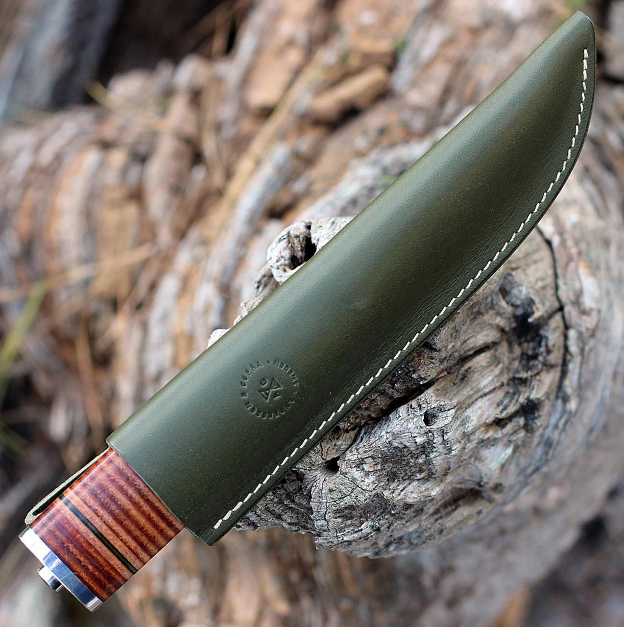 Andersson & Copra Scandinavian Sportsman Model 4 - Stacked Leather (3.54" AEB-L) 2 Andersson & Copra Scandinavian Sportsman Model 4 - Stacked Leather (3.54" AEB-L) - Image 2