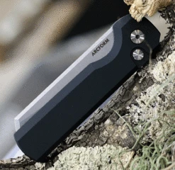 Arcform Slimfoot Automatic - Blk Alum (3.1" 154CM SW Sheepsfoot) ARC-059 7 Arcform Slimfoot Automatic - Blk Alum (3.1" 154CM SW Sheepsfoot) ARC-059 -The Knife Shop AF34853.3 93027.1646158315