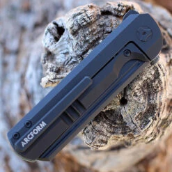 Arcform Darcform Slimfoot Folding - Blk Ti / Green G-10 (3.5" M390 Blk) -The Knife Shop AF45160.2 49648.1646165273