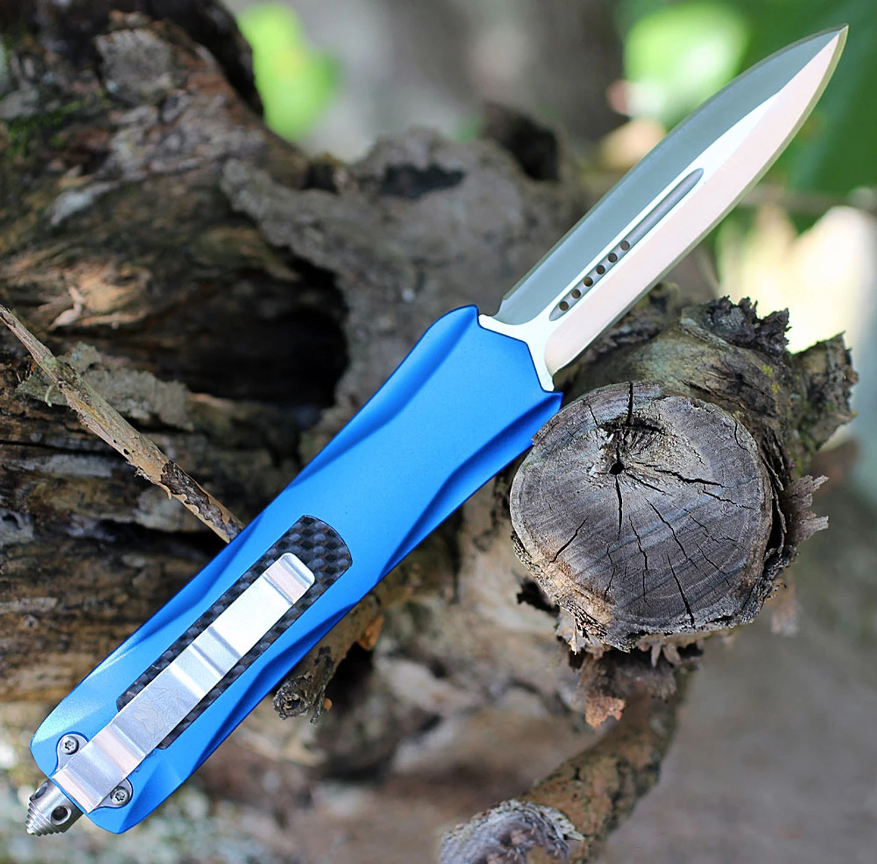 CobraTec Knives Blue King Cobra (4" D2 Dagger) BLUKCDAGNS 2 CobraTec Knives Blue King Cobra (4" D2 Dagger) BLUKCDAGNS - Image 2