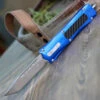 CobraTec Knives BLUKCTNS Blue King Cobra, 4" D2 Steel Tanto Blade, Anodized Aviation Aluminum Handle