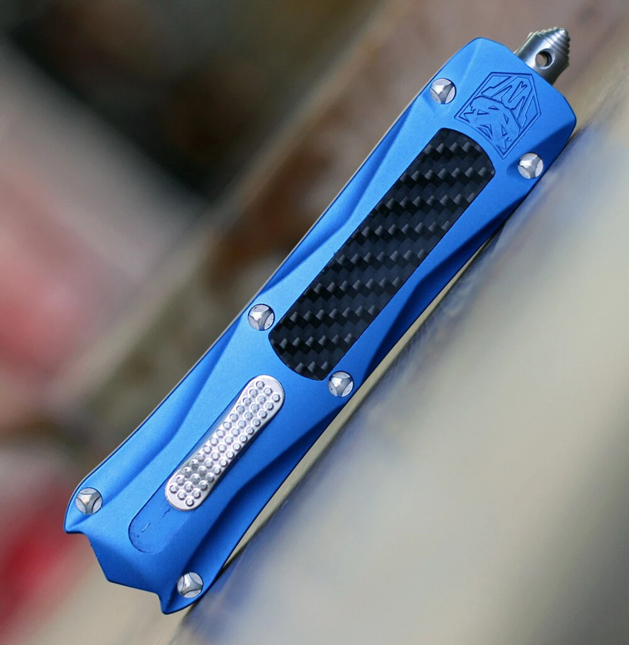 CobraTec Knives Blue King Cobra (4" D2 Blade) BLUKCDAG2SS 4 CobraTec Knives Blue King Cobra (4" D2 Blade) BLUKCDAG2SS - Image 4