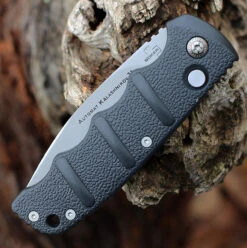 Boker Plus Kalashnikov 74 Automatic - Blk Alum. (3.25" D2 SL) 01KALS93N -The Knife Shop BOKAKALS93N.3 26119.1646853167