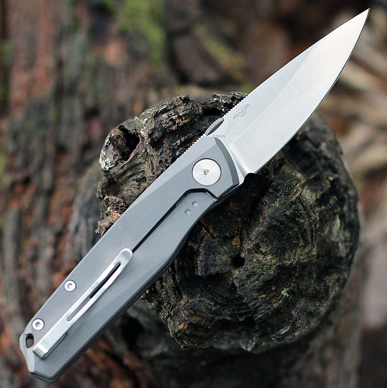 Boker Plus Connector Framelock Gray Ti (3" S35VN Satin) 01BO353 2 Boker Plus Connector Framelock Gray Ti (3" S35VN Satin) 01BO353 - Image 2