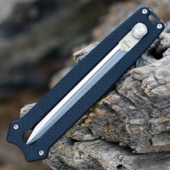 Boker Plus Slike Manual OTF - Black G-10 (3" D2 Satin Dagger) 01BO411 -The Knife Shop BOP01BO411.4 86041.1667500637