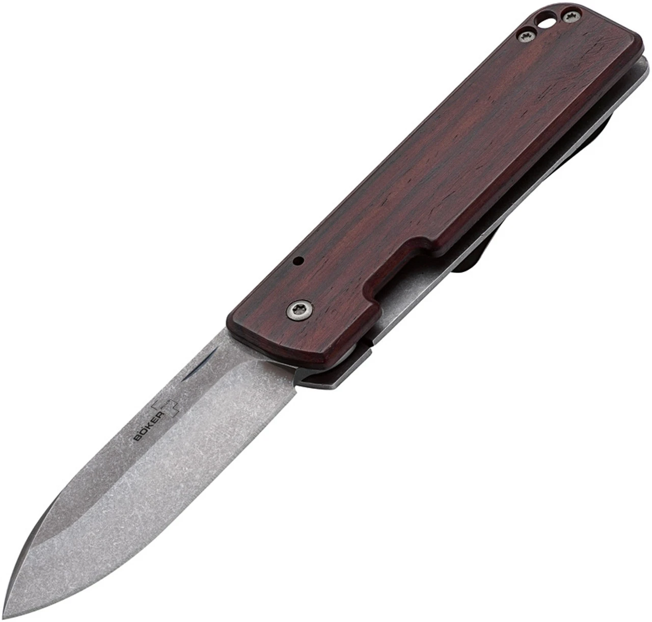Boker Plus Lancer 42 - Brown Cocobolo (2.87" D2 SW) 01BO468 1 Boker Plus Lancer 42 - Brown Cocobolo (2.87" D2 SW) 01BO468