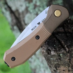 Buck Knives Buck Paradigm Shift Automatic 591BRS, 3" S35VN Drop Point Blade, Brown G-10 Handle -The Knife Shop BU591BRS.3 77313.1626797832