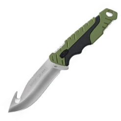 Buck Knives Buck 657 Large Pursuit - Green GRN (4.25" 420HC Guthook) 11890