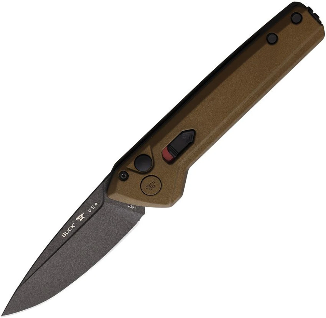Buck Knives Deploy Auto - Bronze Alum (3.25" 154CM) BU838BR1 1 Buck Knives Deploy Auto - Bronze Alum (3.25" 154CM) BU838BR1