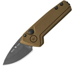 Buck Knives Mini Deploy Auto - Bronze Alum (1.875" 154CM) BU839BRS1
