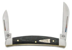 Case Small Congress 27821 Smooth Black Micarta 2-Blade(10268 SS)