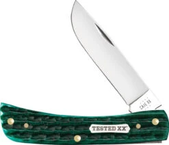 Case Sod Buster Jr 489411 - KinFolk Jigged Jade Bone (6137 SS)