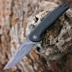 CIVIVI Mini Sandbar-Blk Micarta (2.95" Damascus) C20011-DS1