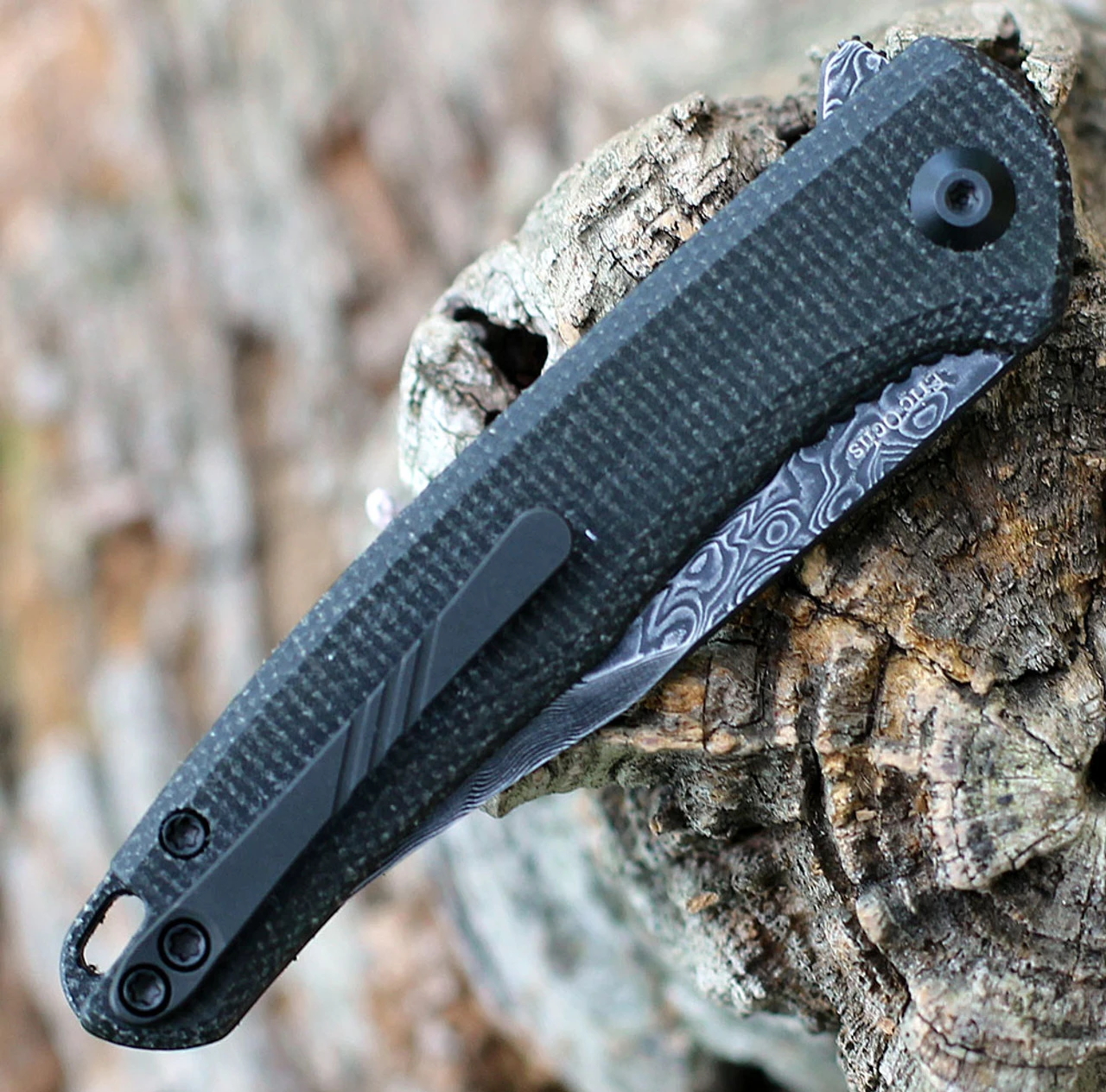 CIVIVI Mini Sandbar-Blk Micarta (2.95" Damascus) C20011-DS1 4 CIVIVI Mini Sandbar-Blk Micarta (2.95" Damascus) C20011-DS1 - Image 4