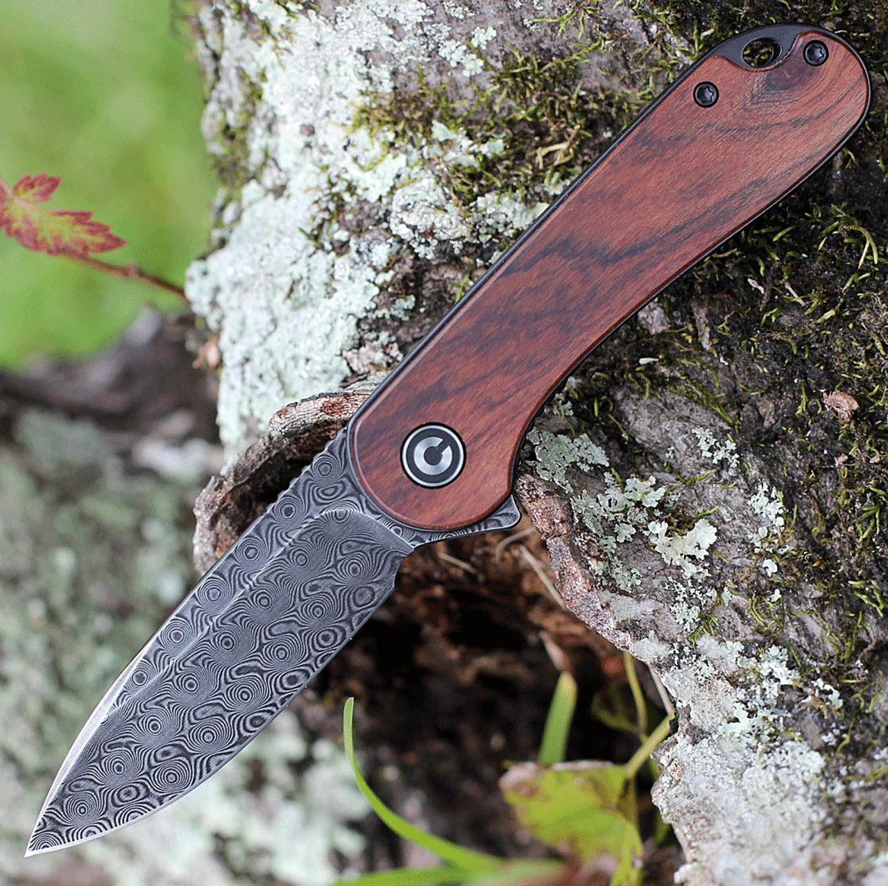 CIVIVI Elementum-Cuibourtia Wood (2.96" Damascus) C907DS-2 1 CIVIVI Elementum-Cuibourtia Wood (2.96" Damascus) C907DS-2
