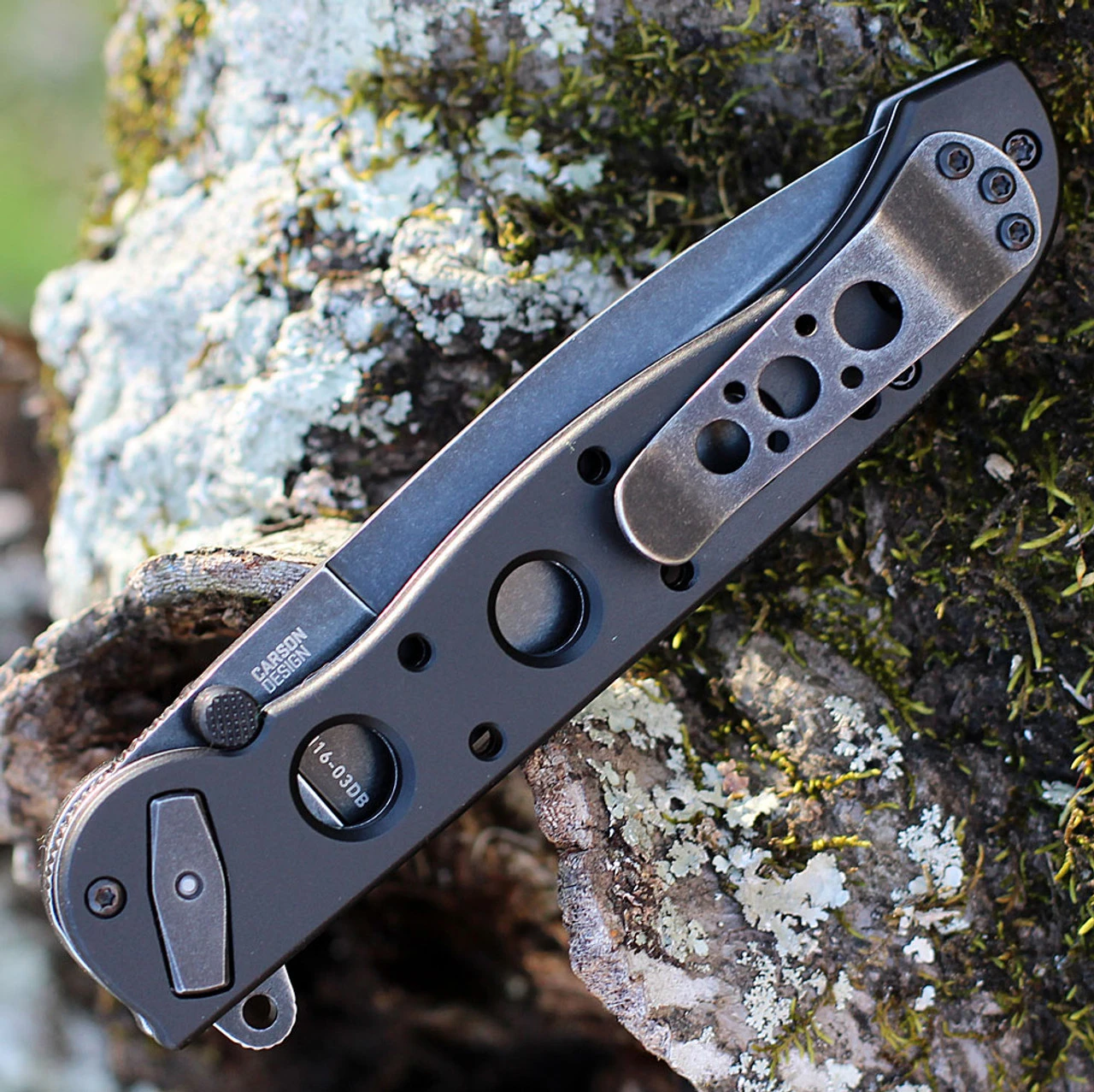 CRKT M16 Carson Deadbolt Spear Blk Alum (3.58" D2 Blk Spear) M16-03DB 4 CRKT M16 Carson Deadbolt Spear Blk Alum (3.58" D2 Blk Spear) M16-03DB - Image 4